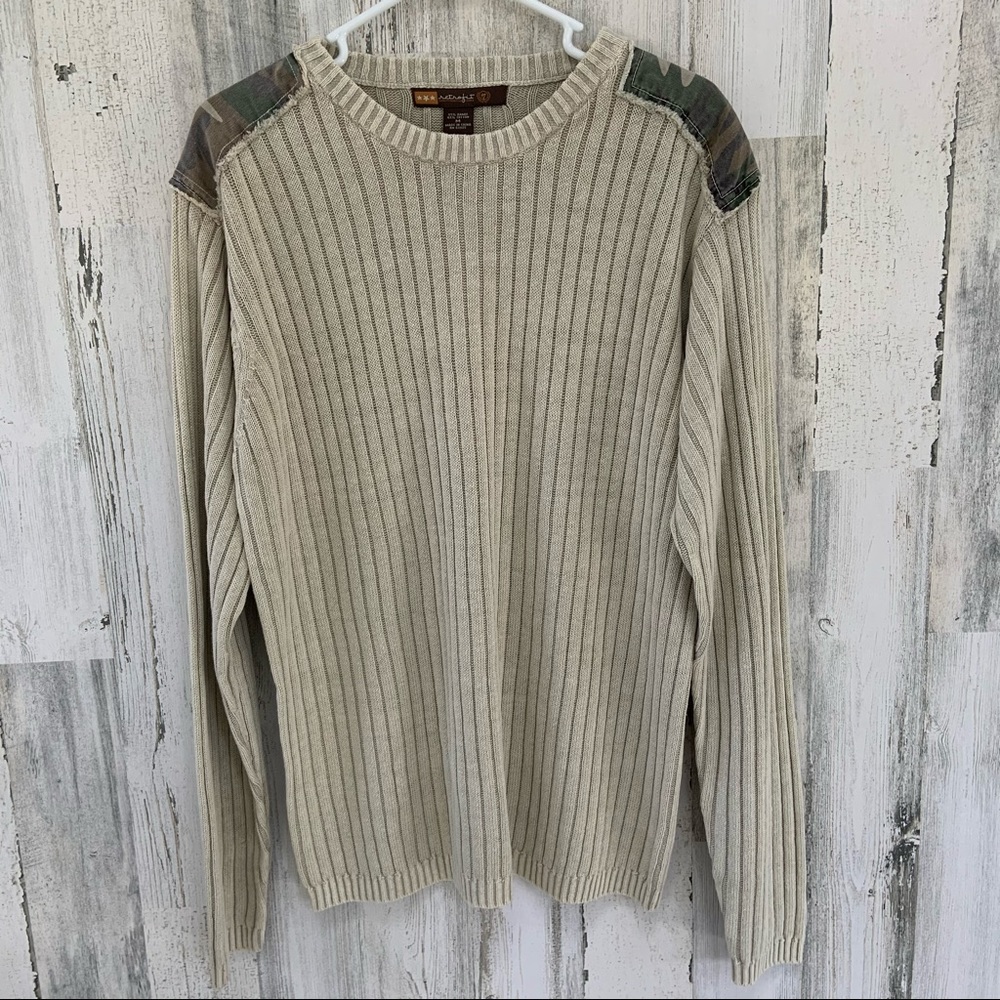RETROFIT NWT Vintage Wash Camo Sweater M